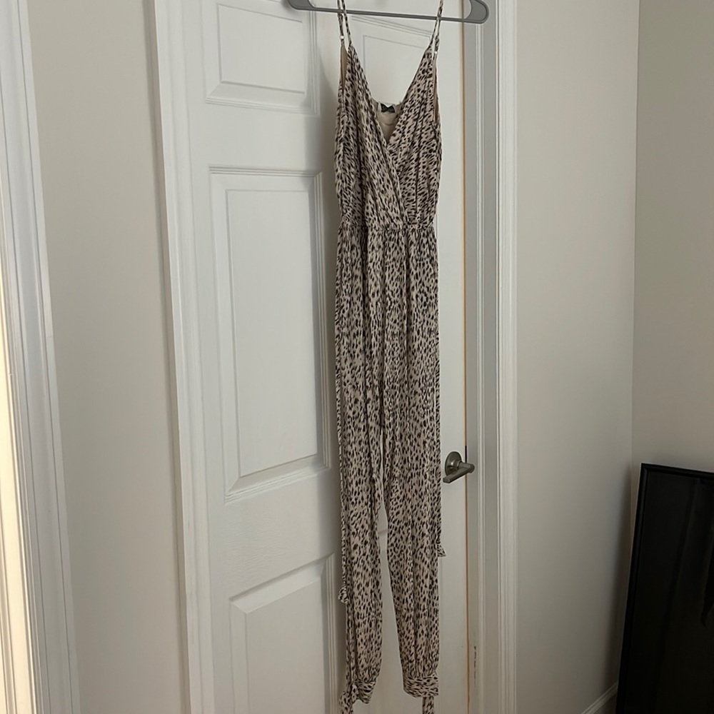 Cheetah Print Tank Top Jumpsuit